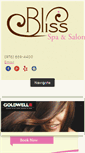 Mobile Screenshot of blissspaandsalon.com